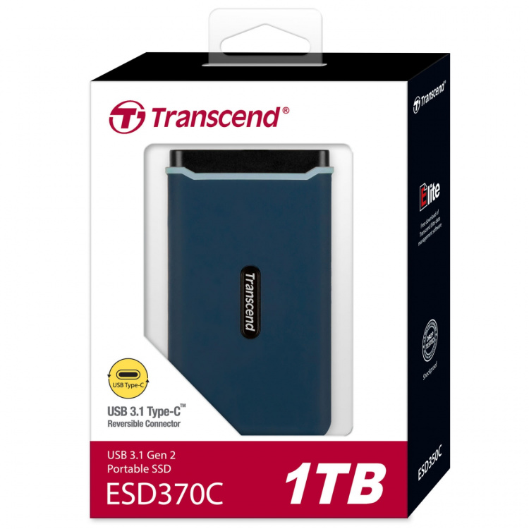 Transcend Portabel SSD ESD370C USB-C 1TB (R1050/W950) Transcend Portabel SSD ESD370C USB-C 1TB (R1050/W950)