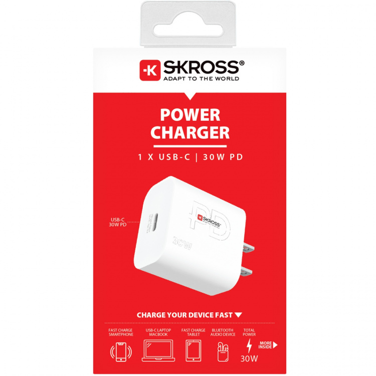 SKROSS Power Charger US/Japan mfl. 1xUSB-C PD 30W SKROSS Power Charger US/Japan mfl. 1xUSB-C PD 30W