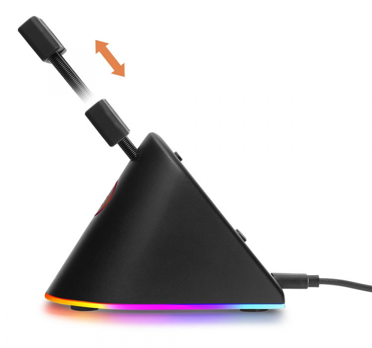 DELTACO GAMING RGB Mouse Bungee, svart