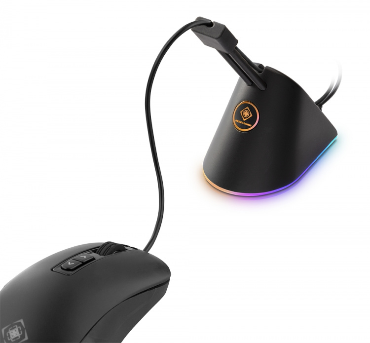 DELTACO GAMING RGB Mouse Bungee, svart