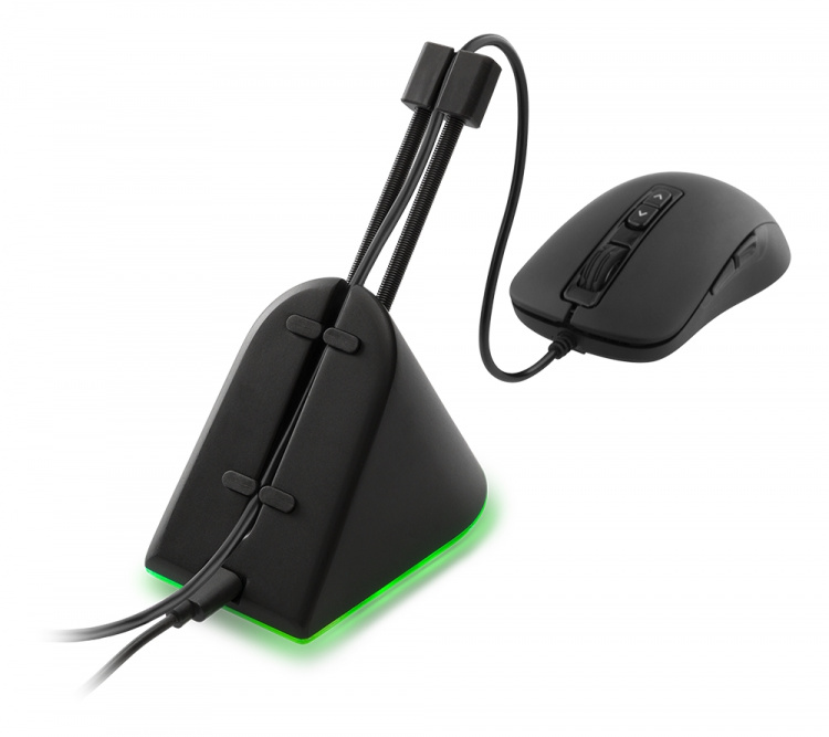 DELTACO GAMING RGB Mouse Bungee, svart