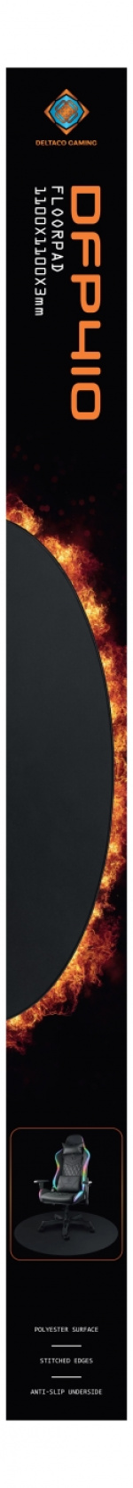 DELTACO GAMING DFP410 Floorpad, 110x110cm, black