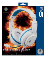 DELTACO GAMING Stereo Gaming Headset for PS5, 1x 3.5mm connector,white