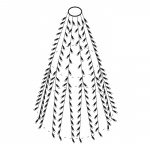 DELTACO SMART HOME WiFi boomverlichting, 270L, 10 slierten, 30m