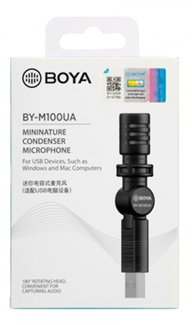 BOYA Plug-in en play microfoon (USB-A) BOYA Plug-in en play microfoon (USB-A)