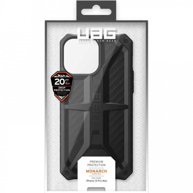 UAG iPhone 13 Pro Max Monarch Cover, Carbon Fiber