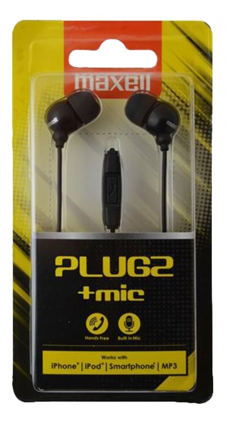Maxell Plugz + mic Earphone