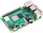 Raspberry Pi 4 Model B, 4 GB RAM, USB-C, dual Micro HDMI