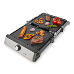 Nedis Contact Grill | 2000 W | 29 x 23 cm | Regelbare temperatuur | Kunststof / Roestvrij Staal