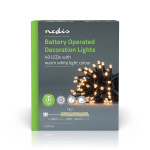 Nedis Kerstverlichting | Koord | 48 LED\'s | Warm Wit | 3.60 m | Licht effecten: 7 | Binnen & Buiten | Batterij Gevoed