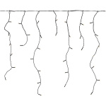 Nedis Decoratieve IJspegel Verlichting | 180 LED\'s | Warm Wit | 5.90 m | Licht effecten: 7 | Netvoeding