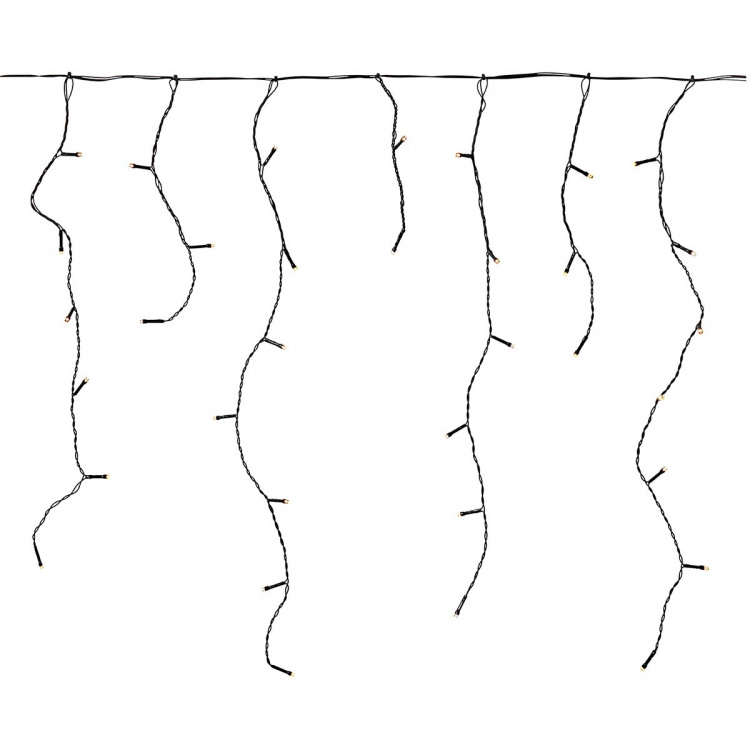 Nedis Decoratieve IJspegel Verlichting | 180 LED\'s | Warm Wit | 5.90 m | Licht effecten: 7 | Netvoeding