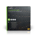Nedis Decoratieve Net Verlichting | Warm Wit | 320 LED\'s | 3 x 1.5 m | Licht effecten: 7 | Binnen & Buiten | Netvoeding