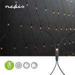 Nedis Decoratieve Net Verlichting | Warm Wit | 320 LED\'s | 3 x 1.5 m | Licht effecten: 7 | Binnen & Buiten | Netvoeding