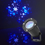 Nedis Decoratieve Verlichting | LED sneeuwvlok projector | Witte en blauwe ijskristallen | Binnen & Buiten