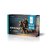 Nedis SmartLife-kerstverlichting | Koord | Wi-Fi | Warm Wit | 50 LED\'s | 5.00 m | Android™ / IOS
