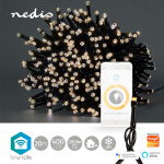 Nedis SmartLife-kerstverlichting | Koord | Wi-Fi | Warm Wit | 400 LED\'s | 20.0 m | Android™ / IOS