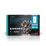 Nedis SmartLife-kerstverlichting | Koord | Wi-Fi | Warm tot Koel Wit | 100 LED\'s | 10.0 m | Android™ / IOS