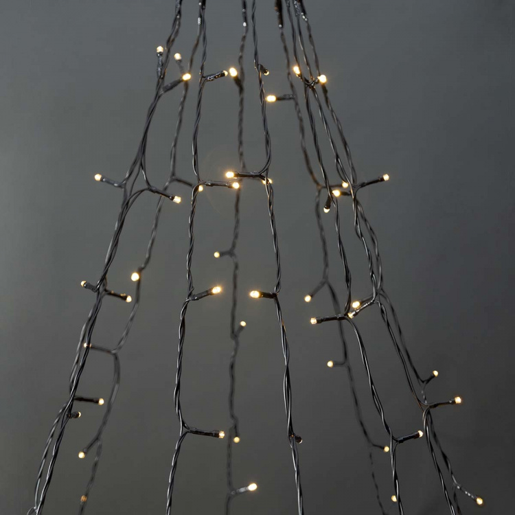 Nedis SmartLife-kerstverlichting | Boom | Wi-Fi | Warm Wit | 200 LED\'s | 20.0 m | 5 x 4 m | Android™ / IOS
