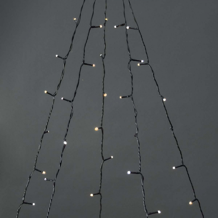 Nedis SmartLife-kerstverlichting | Boom | Wi-Fi | Warm tot Koel Wit | 200 LED\'s | 20.0 m | 5 x 4 m | Android™ / IOS