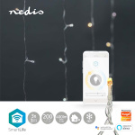 Nedis SmartLife-kerstverlichting | Gordijn | Wi-Fi | Warm tot Koel Wit | 200 LED\'s | 3 m | Android™ / IOS Nedis SmartLife-kerstverlichting | Gordijn | Wi-Fi | Warm tot Koel Wit | 200 LED\'s | 3 m | Android™ / IOS