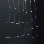 Nedis SmartLife-kerstverlichting | Gordijn | Wi-Fi | RGB | 180 LED\'s | 3 m | Android™ / IOS