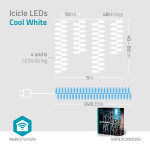 Nedis SmartLife-kerstverlichting | Ijskegel | Wi-Fi | Koel Wit | 240 LED\'s | 5.00 m | Android™ / IOS Nedis SmartLife-kerstverlichting | Ijskegel | Wi-Fi | Koel Wit | 240 LED\'s | 5.00 m | Android™ / IOS