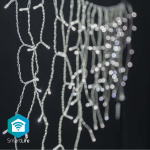 Nedis SmartLife-kerstverlichting | Ijskegel | Wi-Fi | Koel Wit | 400 LED\'s | 8.00 m | Android™ / IOS