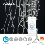 Nedis SmartLife-kerstverlichting | Ijskegel | Wi-Fi | Koel Wit | 400 LED\'s | 8.00 m | Android™ / IOS