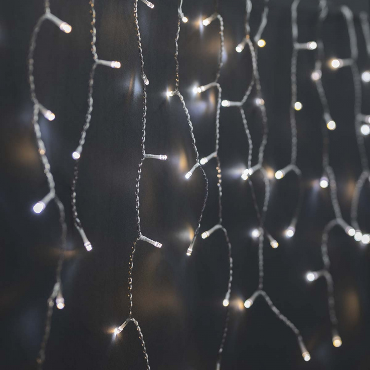 Nedis SmartLife-kerstverlichting | Ijskegel | Wi-Fi | Warm tot Koel Wit | 400 LED\'s | 8.00 m | Android™ / IOS