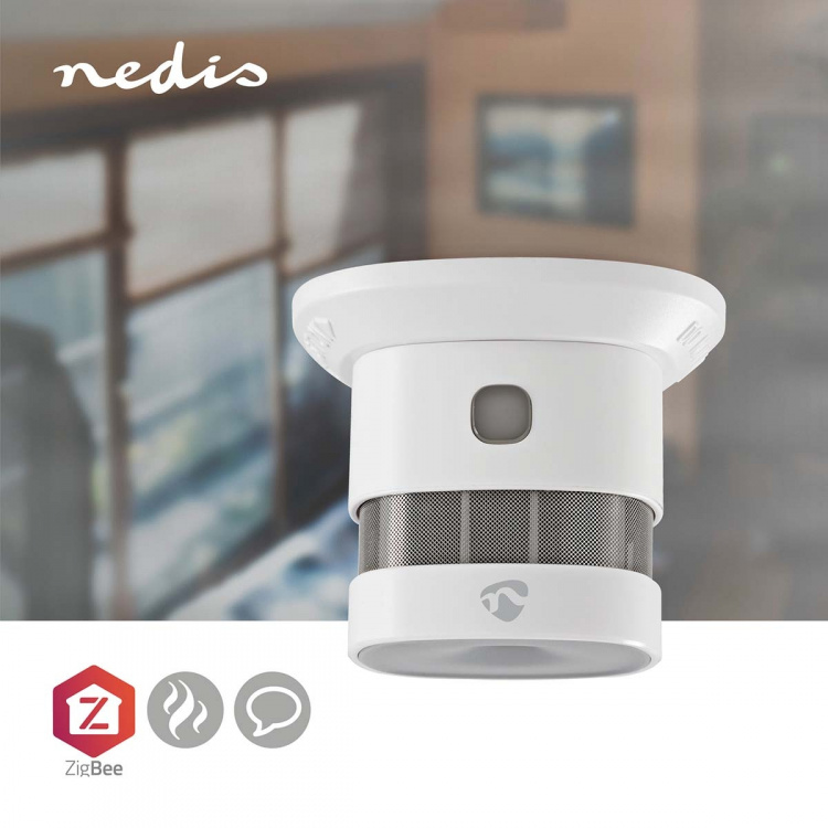 Nedis SmartLife Rookmelder | Zigbee 3.0 | Batterij Gevoed | Levenscyclus sensor: 10 Jaar | EN 14604 | Max. batterijduur: 60 Maanden | 85 dB | Wit | 1 Stuks Nedis SmartLife Rookmelder | Zigbee 3.0 | Batterij Gevoed | Levenscyclus sensor: 10 Jaar | EN 14604 | Max. batterijduur: 60 Maanden | 85 dB | Wit | 1 Stuks