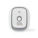 Nedis SmartLife Gasdetector | Zigbee 3.0 | Netvoeding | Levenscyclus sensor: 5 Jaar | EN 50194-1:2009 | Android™ / IOS | Met testknop | 75 dB | Wit