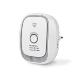 Nedis SmartLife Gasdetector | Zigbee 3.0 | Netvoeding | Levenscyclus sensor: 5 Jaar | EN 50194-1:2009 | Android™ / IOS | Met testknop | 75 dB | Wit