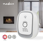 Nedis SmartLife Gasdetector | Zigbee 3.0 | Netvoeding | Levenscyclus sensor: 5 Jaar | EN 50194-1:2009 | Android™ / IOS | Met testknop | 75 dB | Wit