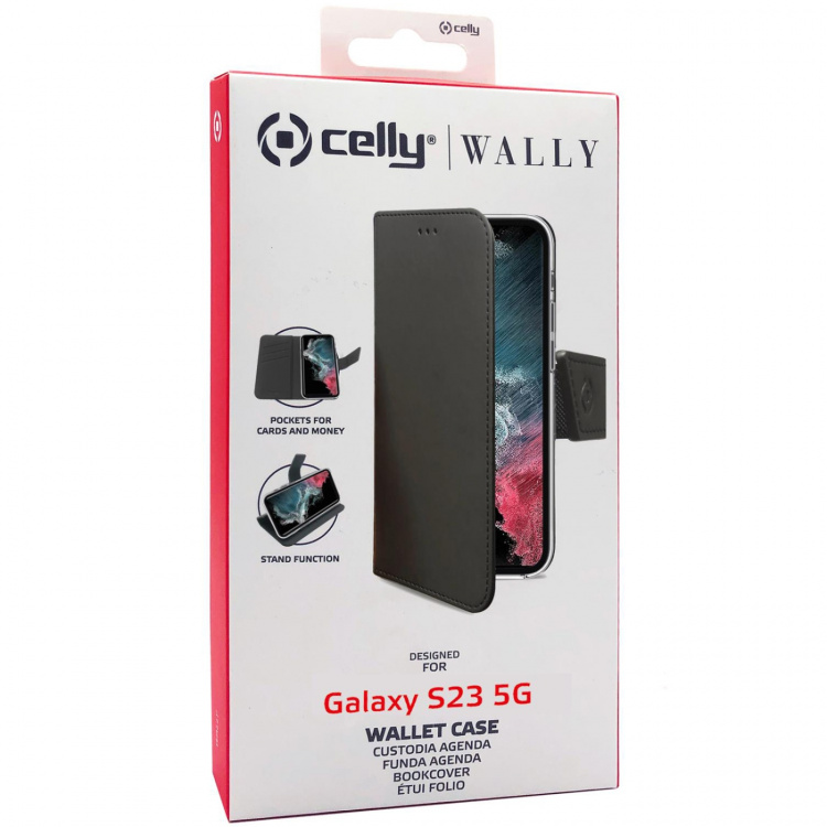 Celly Wallet Case Galaxy S23 5G Svar