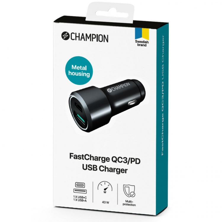 Champion FastCharge QC/PD USB Laddare D
