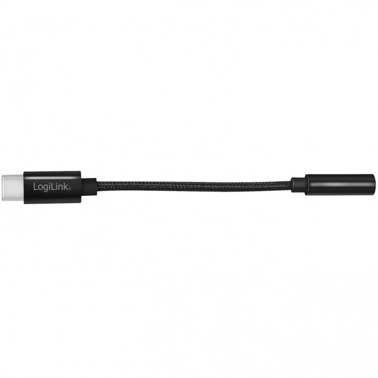 LogiLink USB-C 3,5mm-ljudadapter m DAC