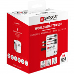 SKROSS World Adapter MUV 2xUSB (2,4A) Vit SKROSS World Adapter MUV 2xUSB (2,4A) Vit