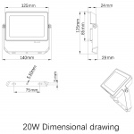 Philips ProjectLine Strålkastare 20W 1800lm Philips ProjectLine Strålkastare 20W 1800lm