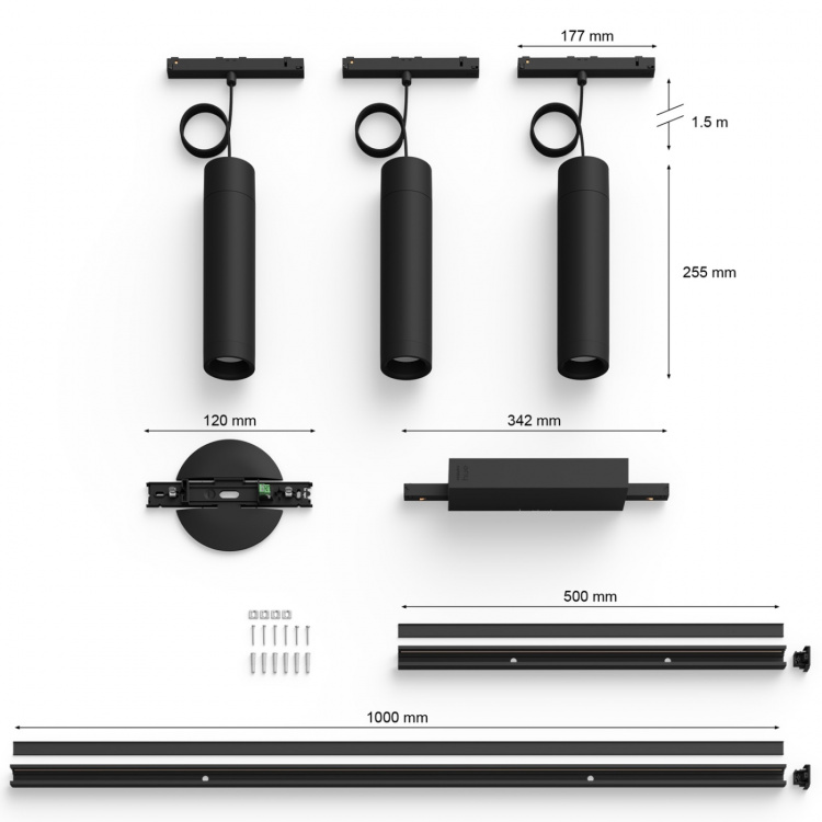 Philips Hue Perifo Rak bassats 3 pende