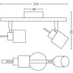 Philips Meranti Spotlight 2 Spot Svart Philips Meranti Spotlight 2 Spot Svart