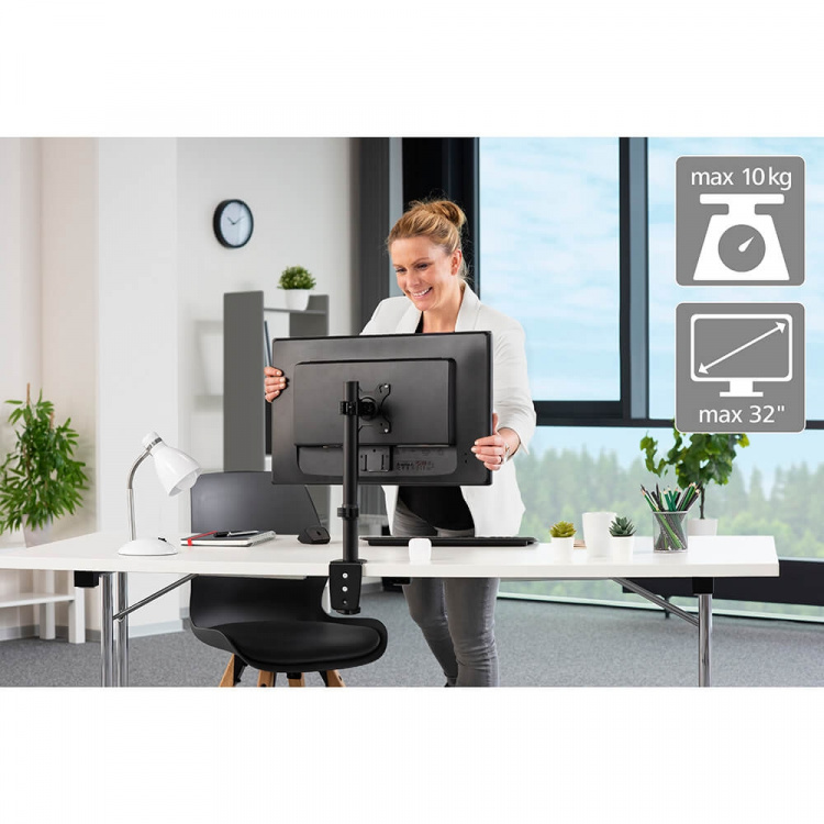 Monitor Holder Work Out Single Black Monitor Holder Work Out Single Black