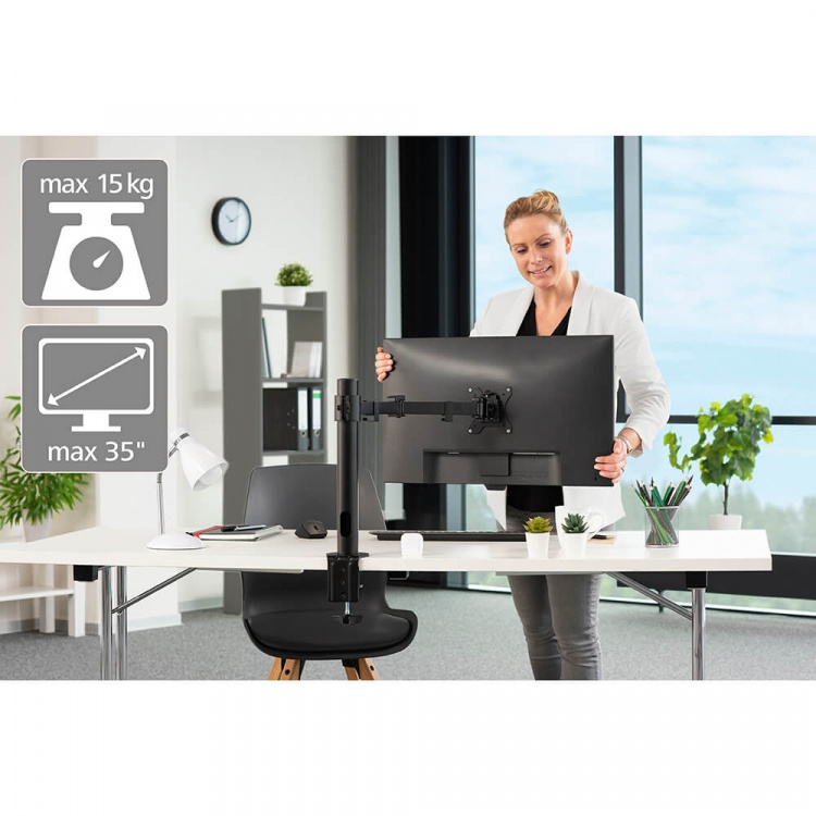 Monitor Holder Operator Single XL Black