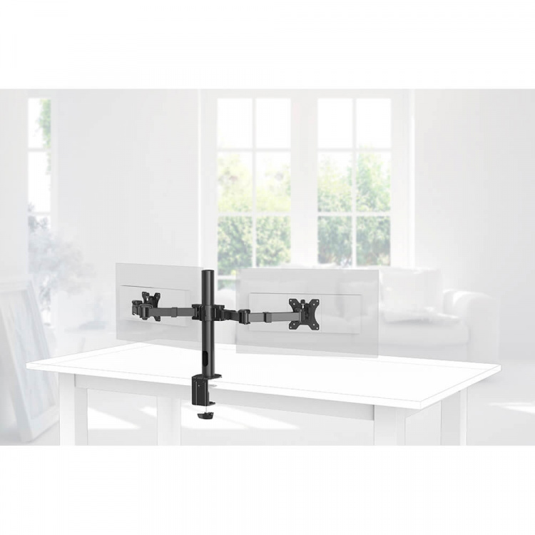 Monitor Holder Operator Twin Black 13 Monitor Holder Operator Twin Black 13