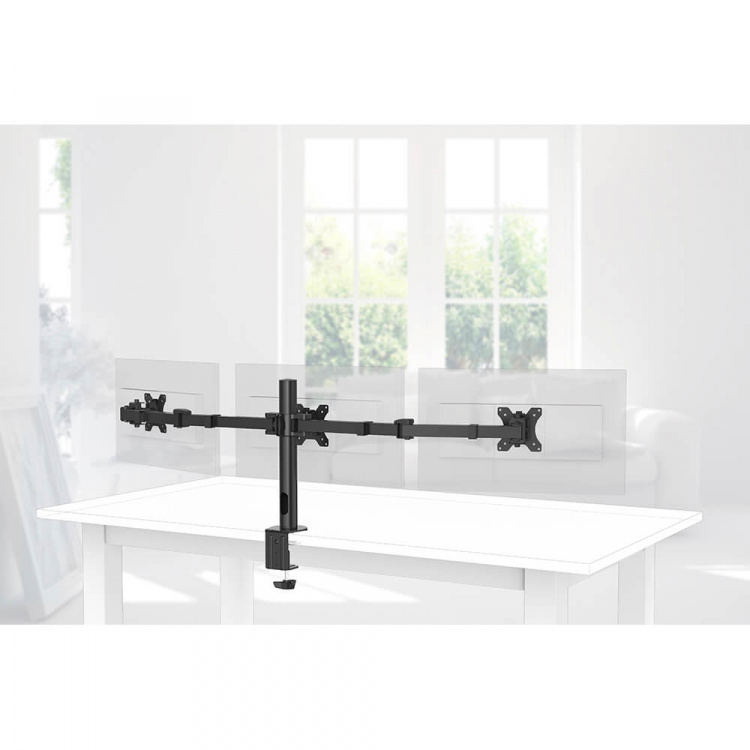 Monitor Holder Operator Tripple Black