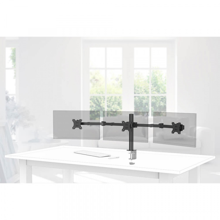 Monitor Holder Operator Tripple Black