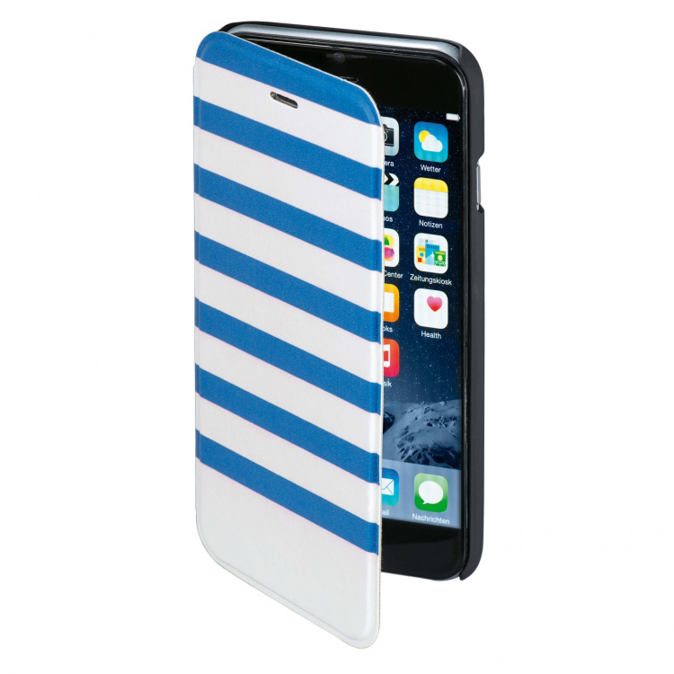 HAMA Mobilewallet DesignLine iPhone6/6S Stripe Blue/white