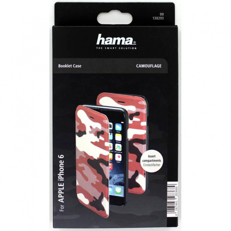 HAMA Mobilewallet DesignLine iPhone6/6S Camo Brown