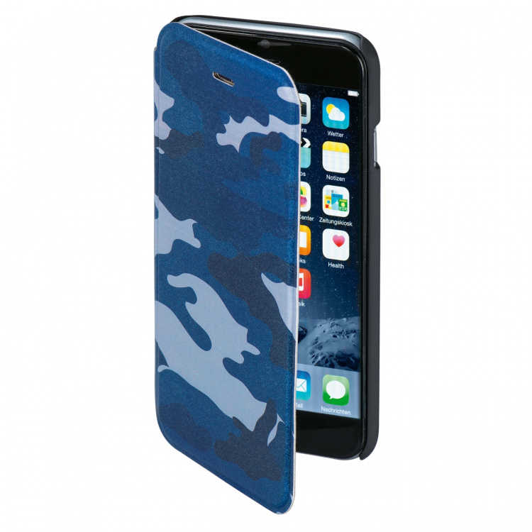 HAMA Mobilewallet DesignLine iPhone6/6S Camo Blue