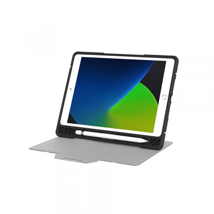 Tablet Cover Rugged Folio iPad 10.2 9/8/7th Gen Black